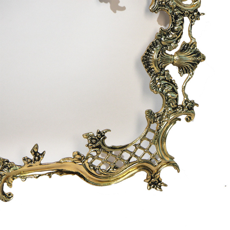 Зеркало настенное в бронзовой раме Grace Gold Mirrors