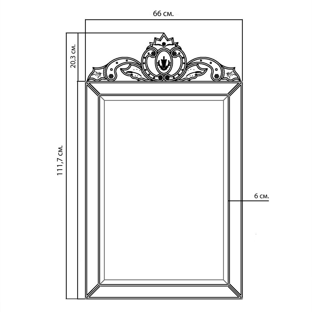 Зеркало настенное в раме Venetian Mirror