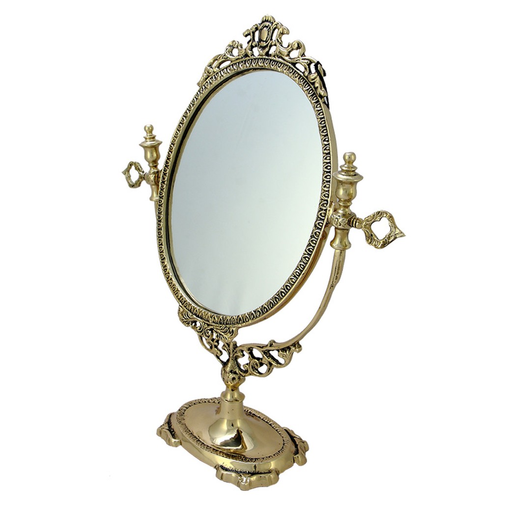 Зеркало настольное в бронзовой раме Royal Gold Mirrors