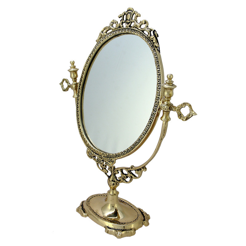 Зеркало настольное в бронзовой раме Royal Gold Mirrors