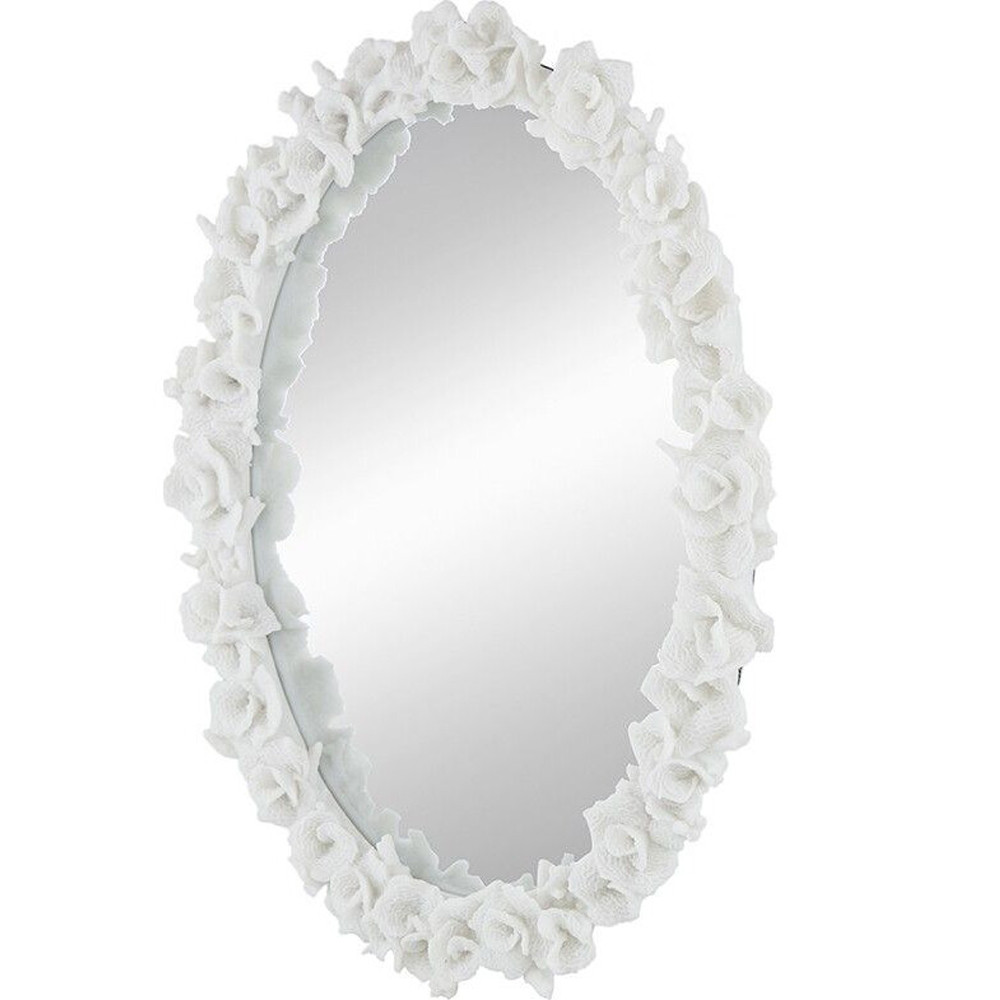 Зеркало овальное с багетом в виде кораллов Coral Dеcor