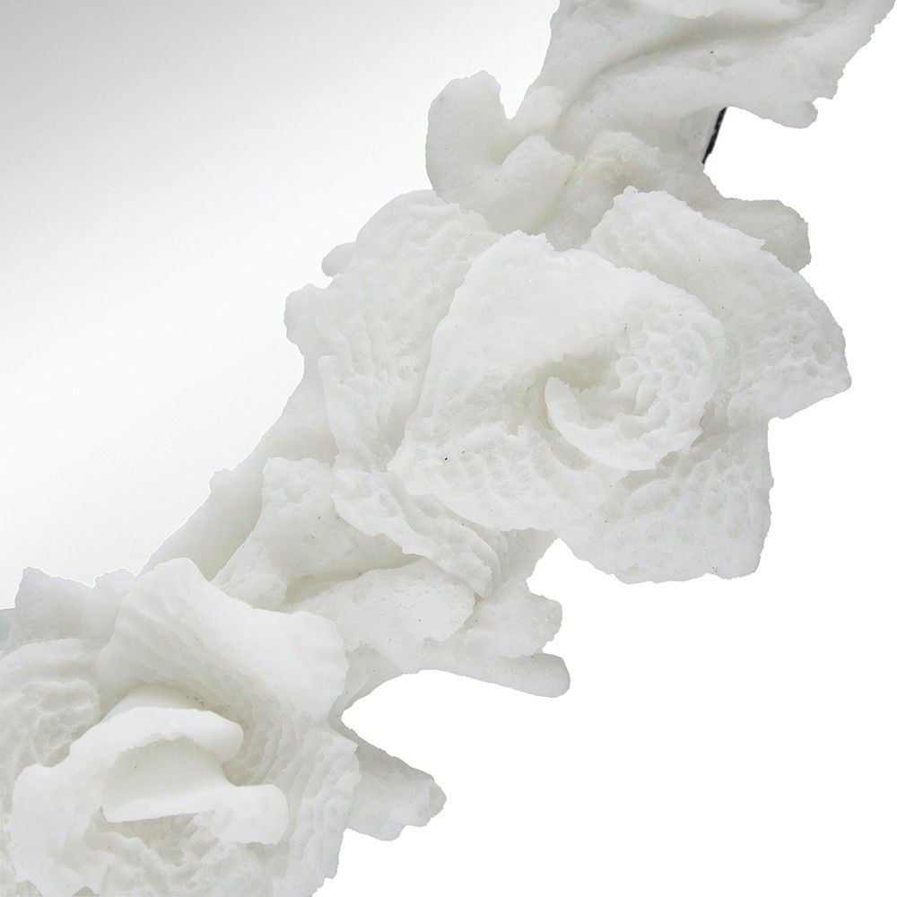 Зеркало овальное с багетом в виде кораллов Coral Dеcor