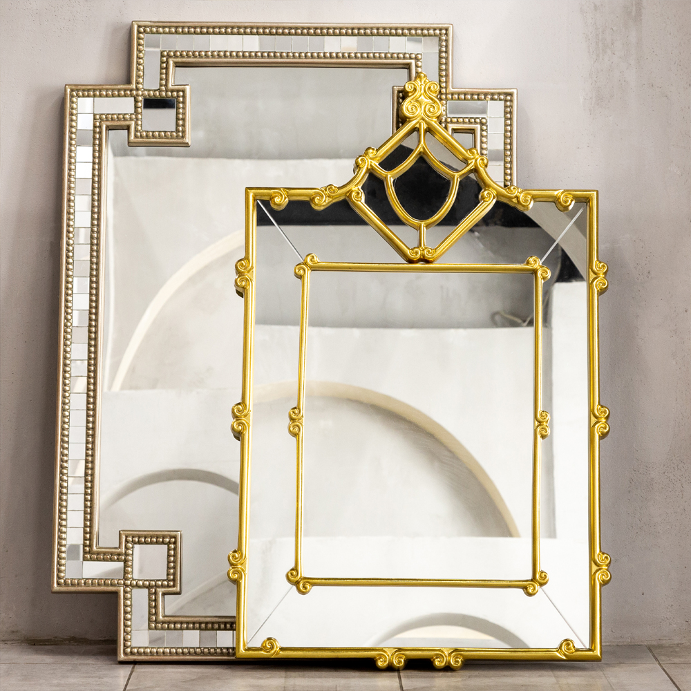 Зеркало прямоугольное Golden Classic Ornament Mirror