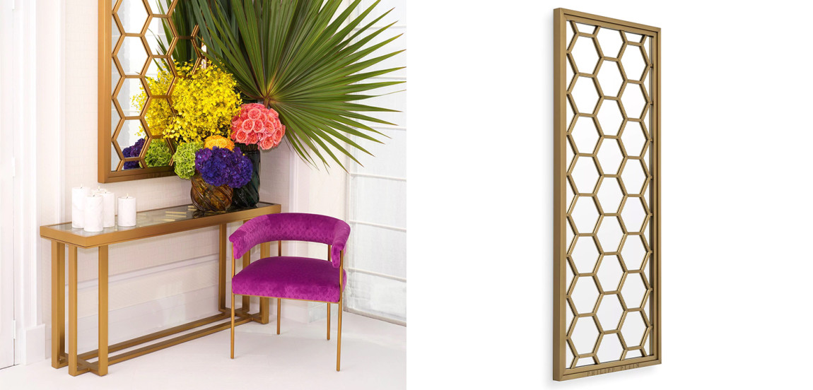 Зеркало прямоугольное Philipp Plein Mirror Skeleton