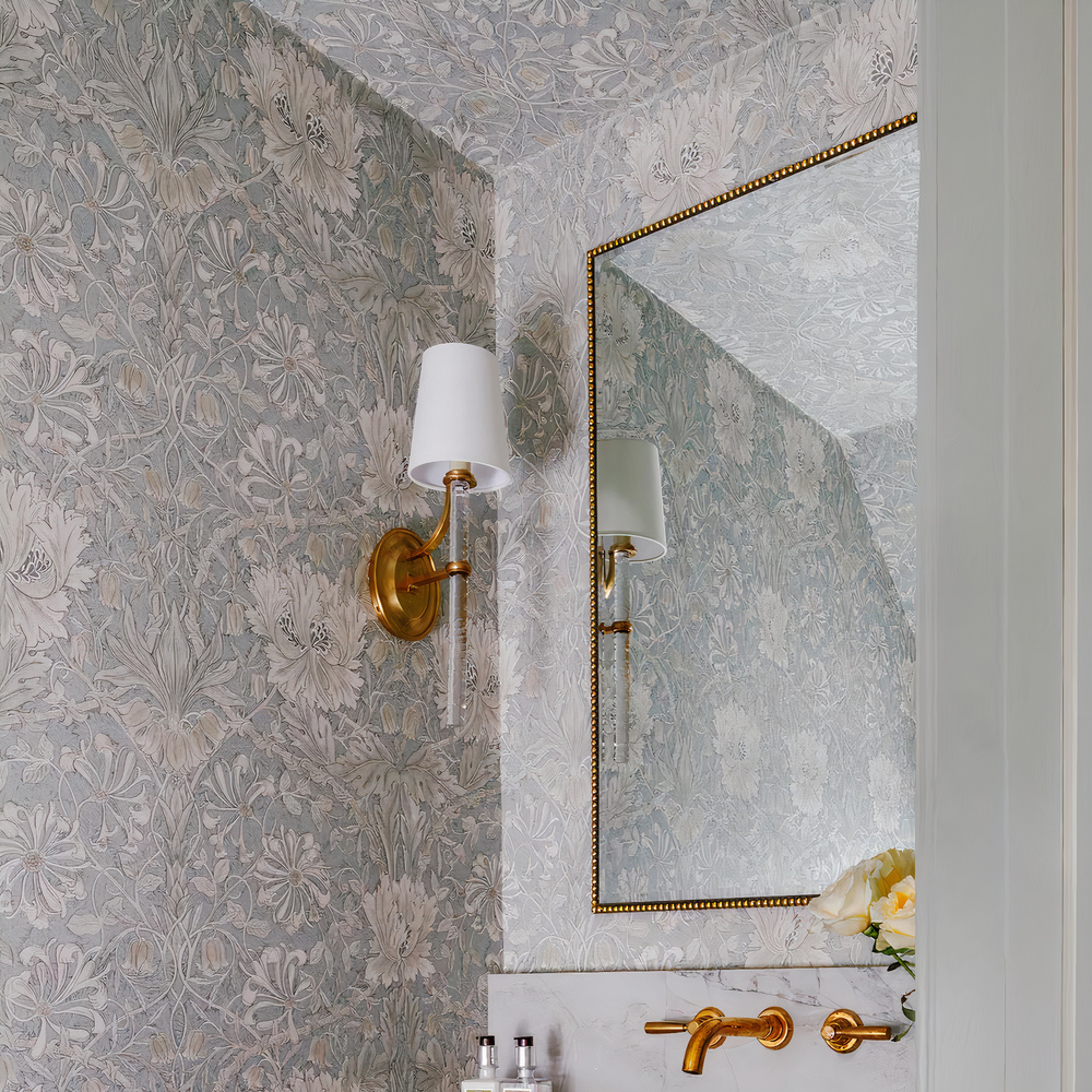 Зеркало прямоугольное в фактурной золотой раме Reflective Fabric