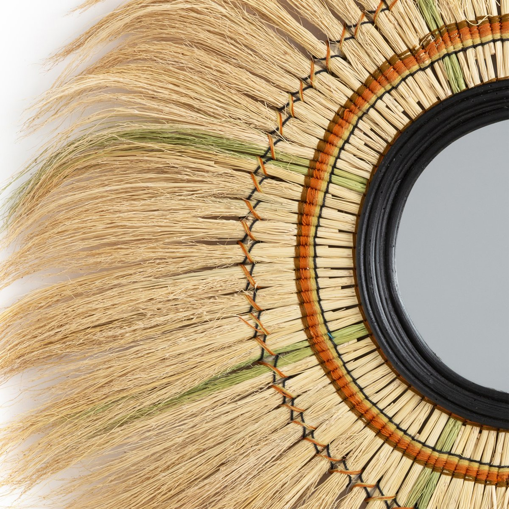 Зеркало с бахромой WICKER MIRROR 100