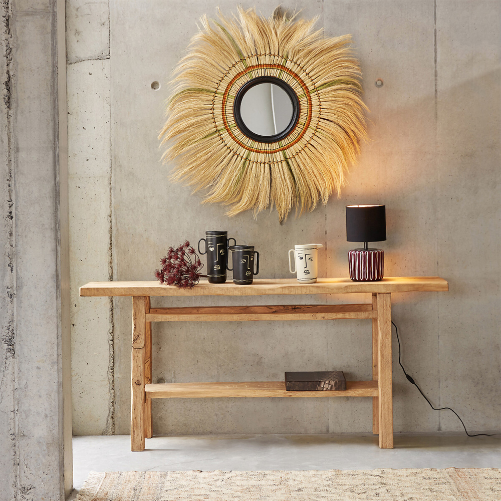 Зеркало с бахромой WICKER MIRROR 100