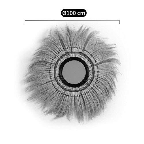 Зеркало с бахромой WICKER MIRROR 100