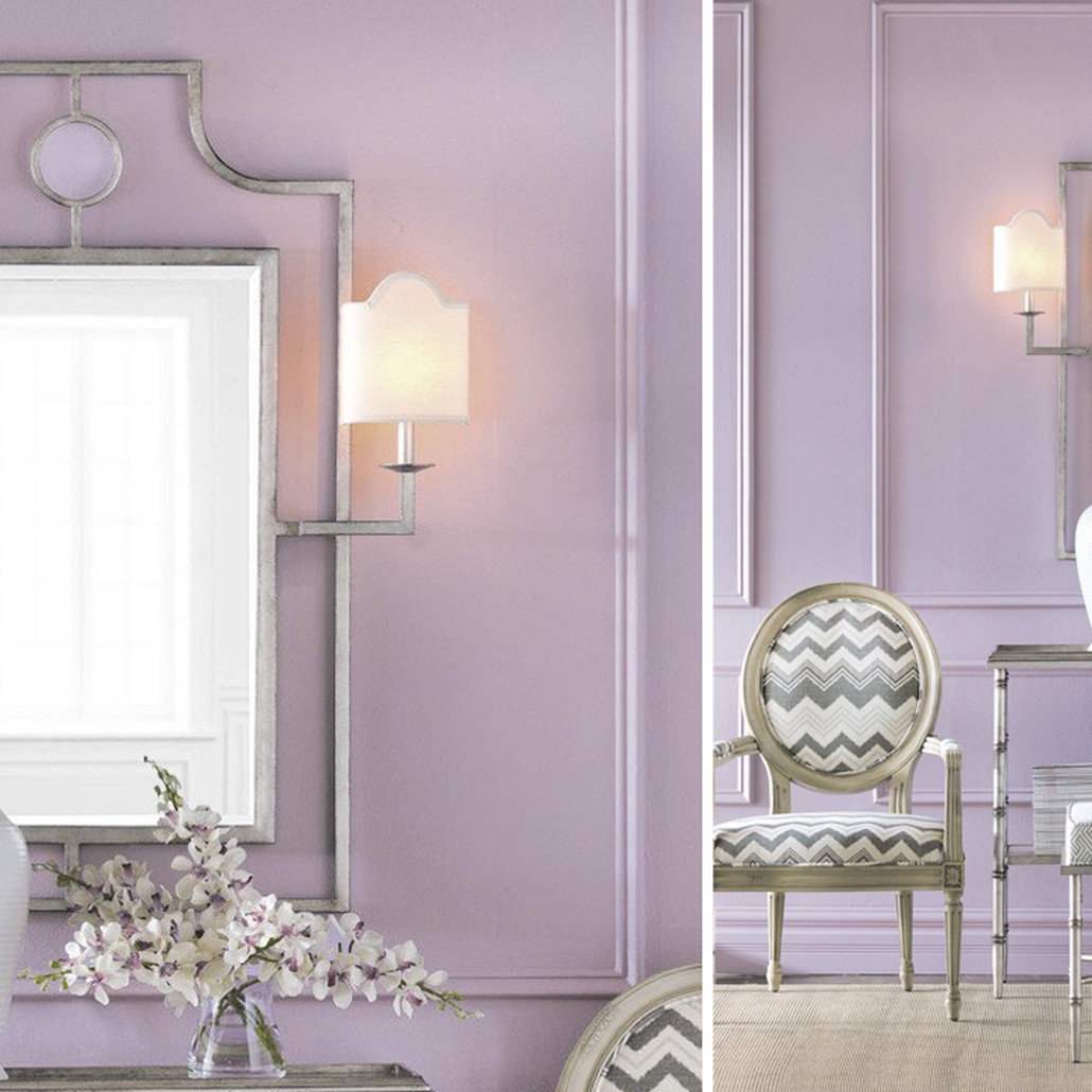 Зеркало с бра Mirror with Sconces Dairile Silver