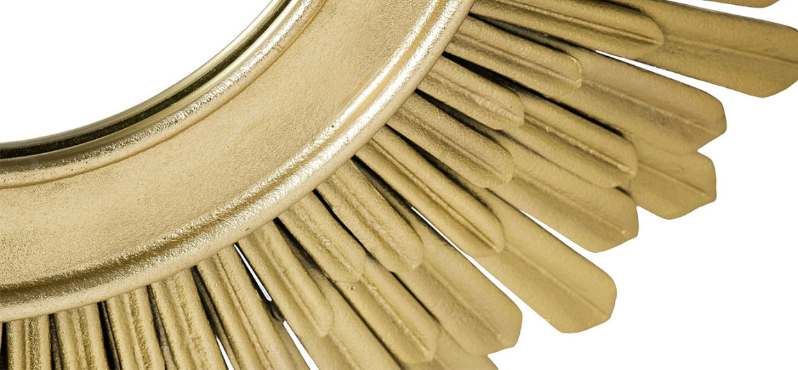 Зеркало с декором золота Optima