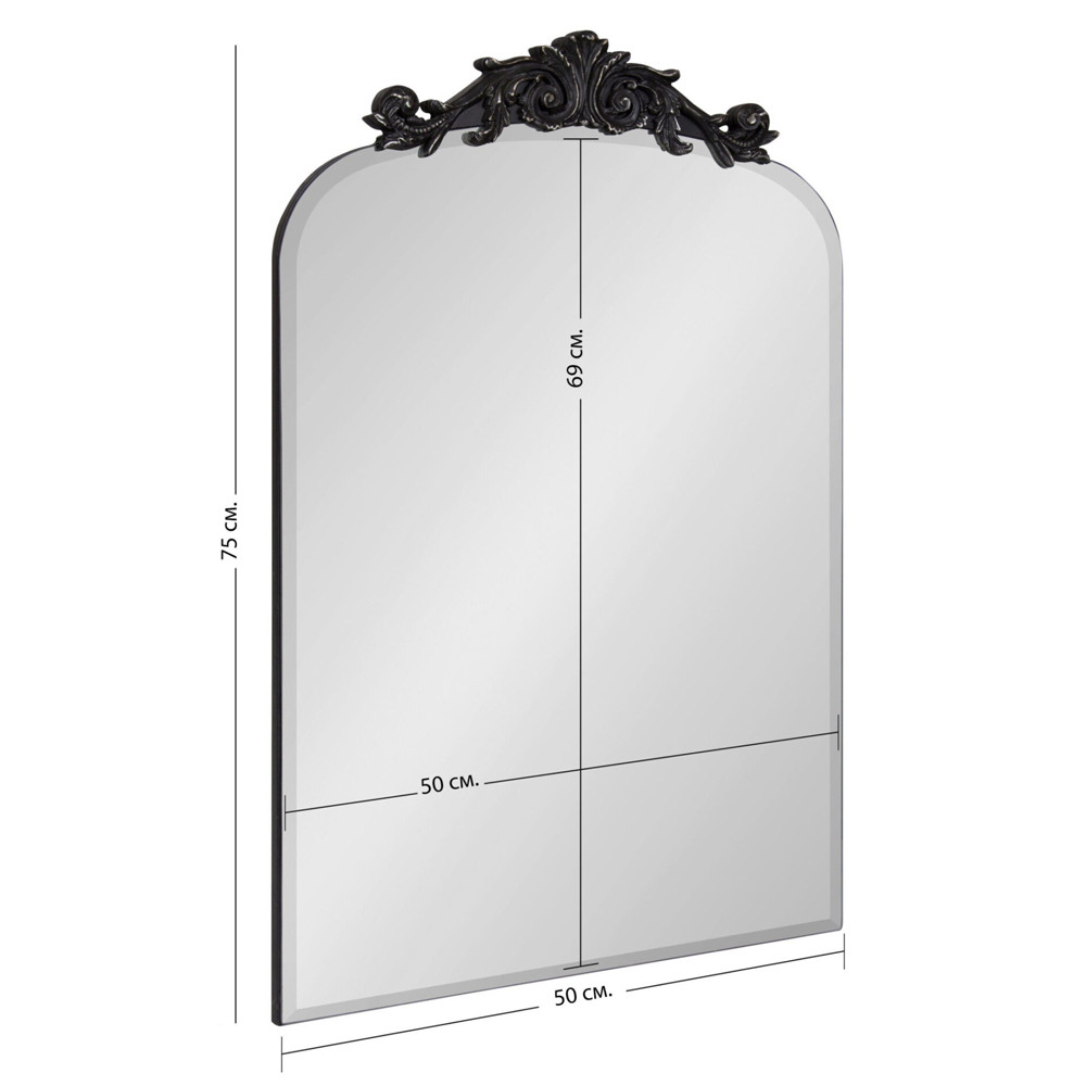 Зеркало с изысканной короной и безрамным полотном Crowned Mirror