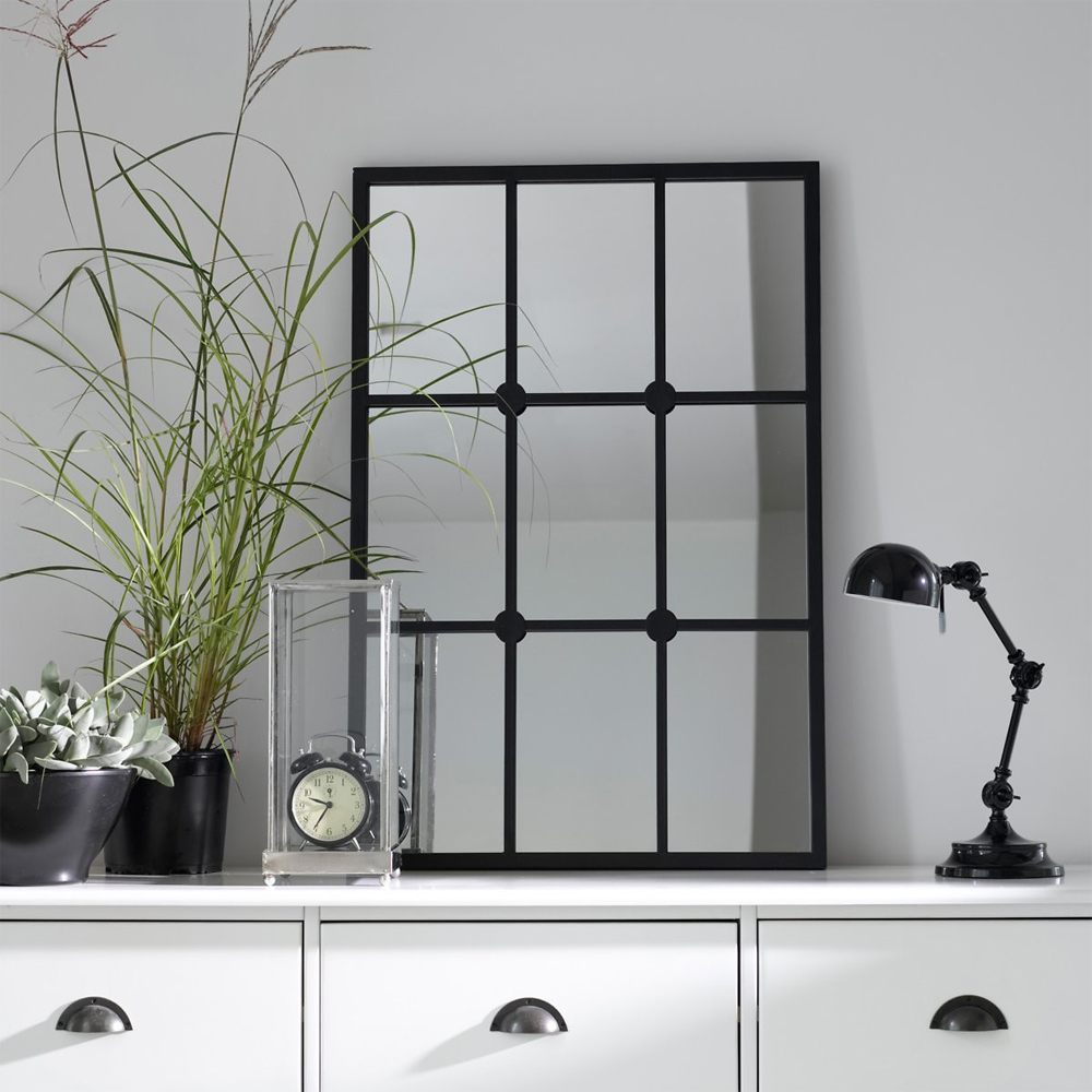 Зеркало-окно Rect Black 90