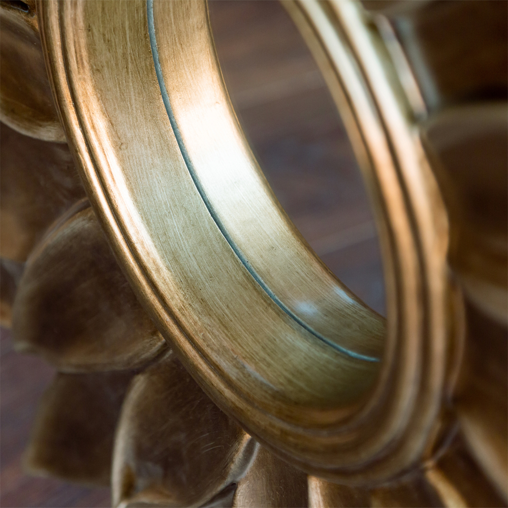 Зеркало-солнце с золотыми с лучами Rays of Peace