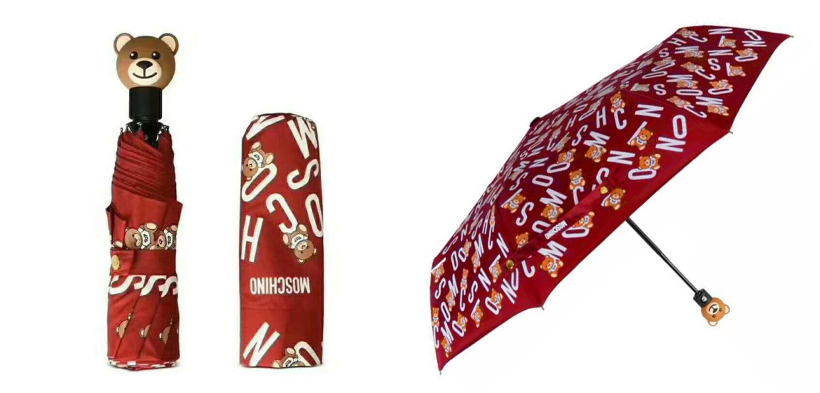 Зонт раскладной MOSCHINO дизайн 002 Красный цвет