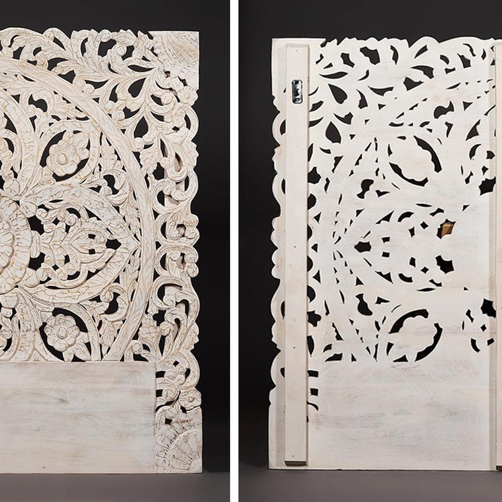 Изголовье-панно Indian antique white Headboard