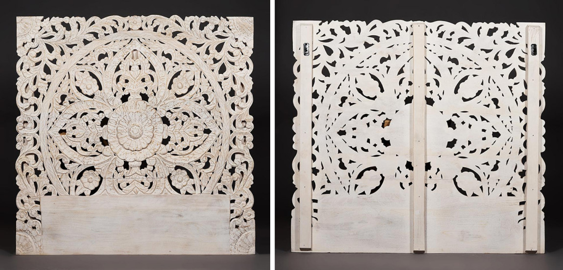 Изголовье-панно Indian antique white Headboard