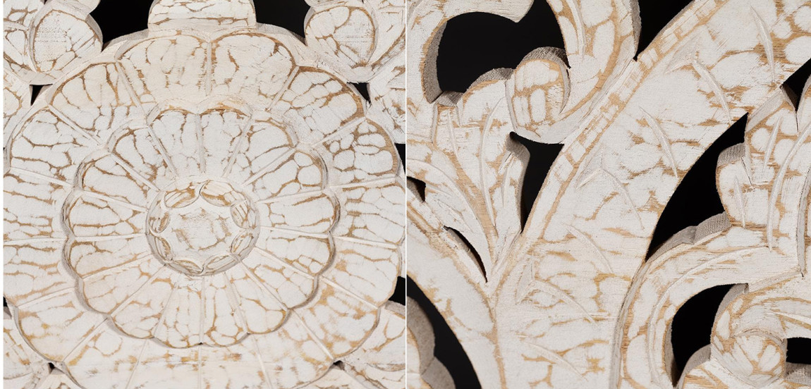 Изголовье-панно Indian antique white Headboard