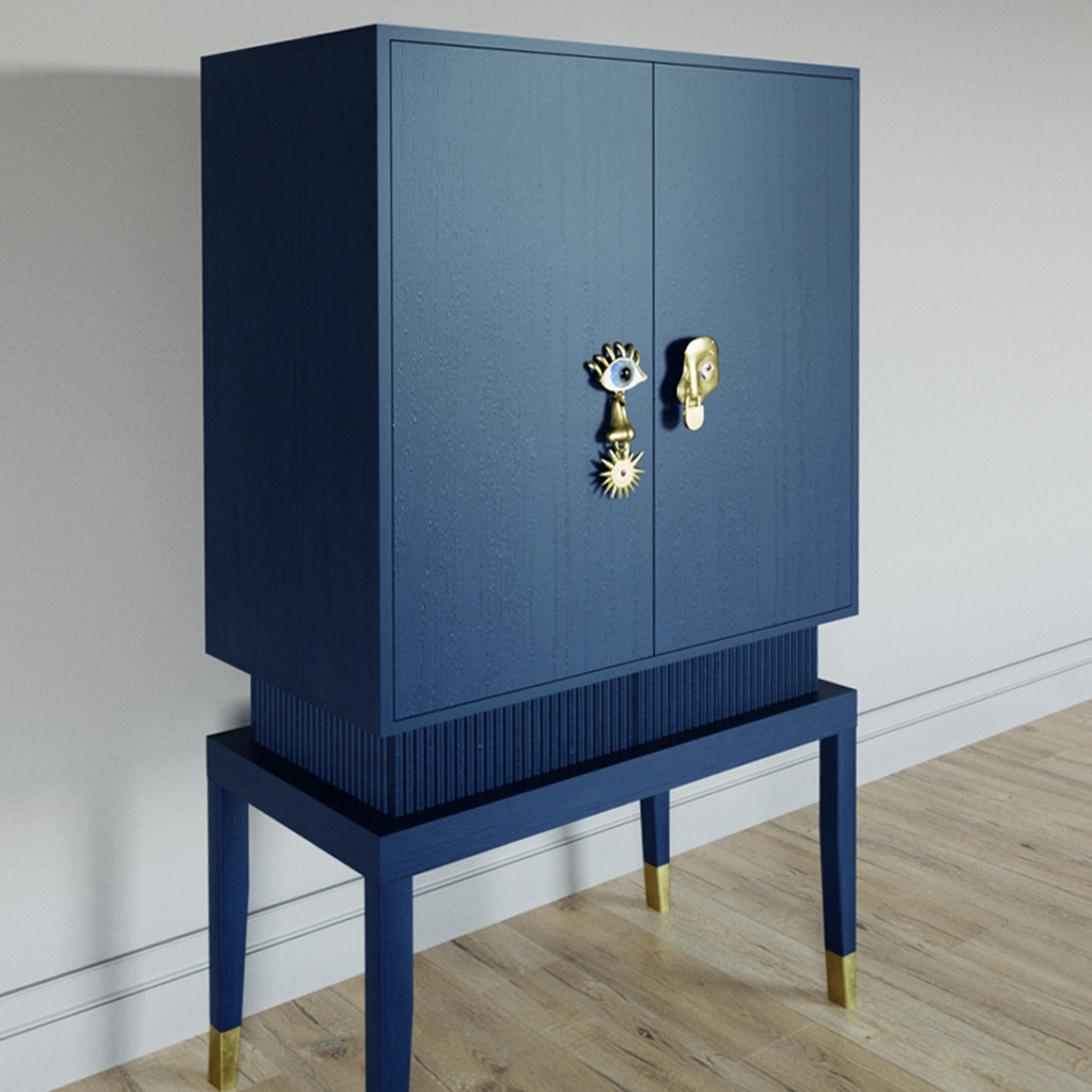 Кабинетный шкаф Elsa Dreams Blue с 2-мя ящиками