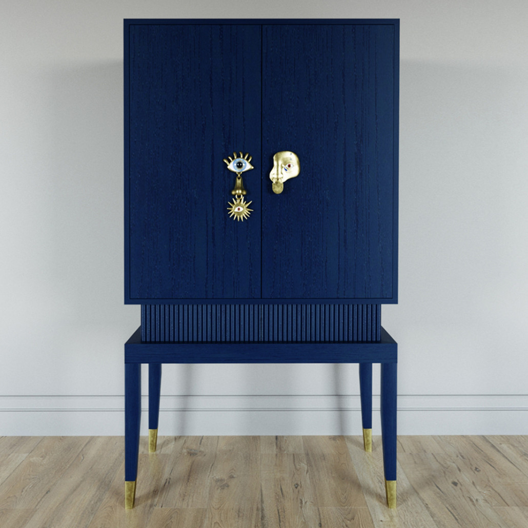 Кабинетный шкаф Elsa Dreams Blue с 2-мя ящиками