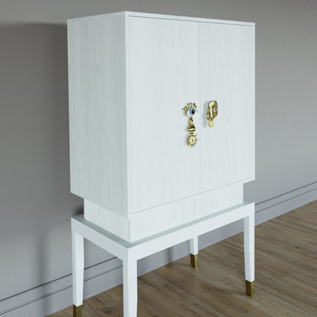 Кабинетный шкаф Elsa Dreams White с 2-мя ящиками
