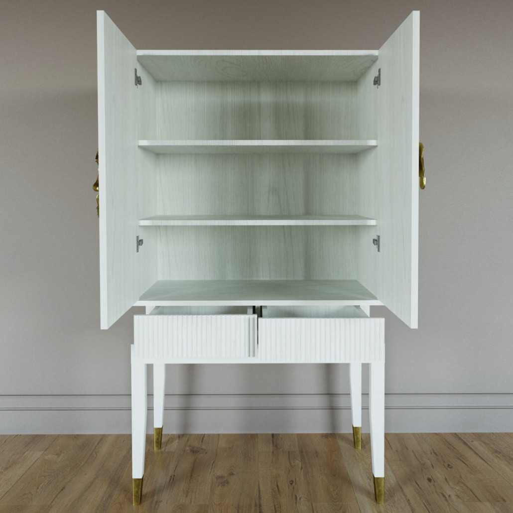 Кабинетный шкаф Elsa Dreams White с 2-мя ящиками