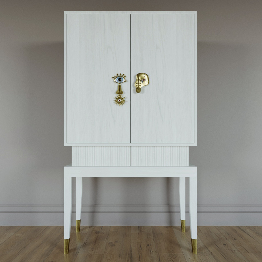 Кабинетный шкаф Elsa Dreams White с 2-мя ящиками