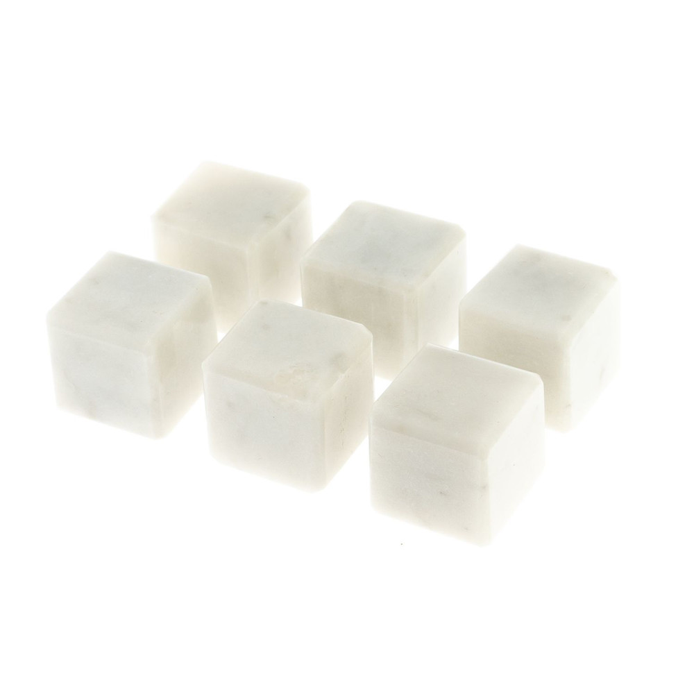 Камни для охлаждения виски из белого мрамора Natural Stone Cube