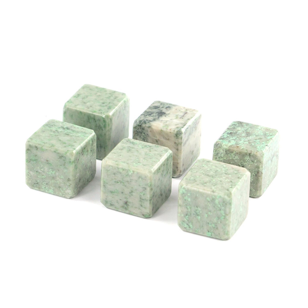 Камни для охлаждения виски из натурального камня жадеит Natural Stone Cube