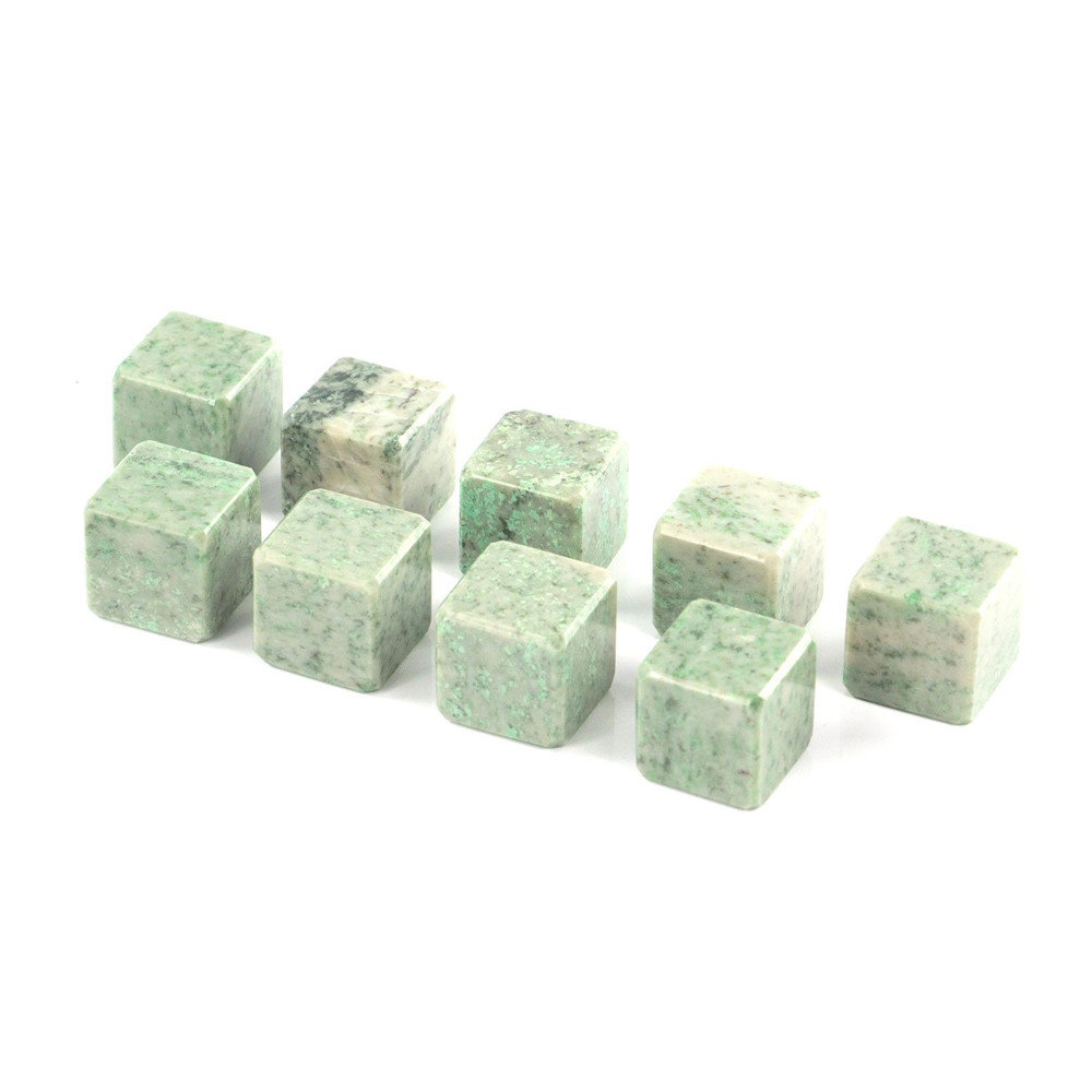 Камни для охлаждения виски из натурального камня жадеит Natural Stone Cube