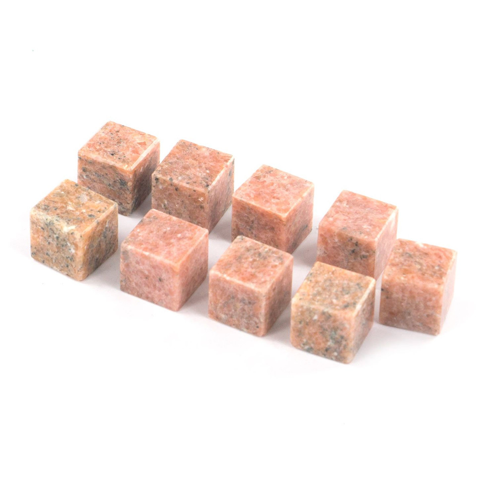 Камни для охлаждения виски из розового мрамора Natural Stone Cube