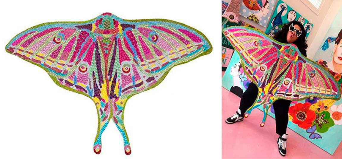 Картина “Spanish Moon Moth Butterfly Cut Out”