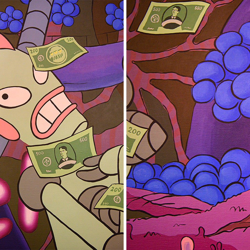 Картина Futurama Bender Make it Rain