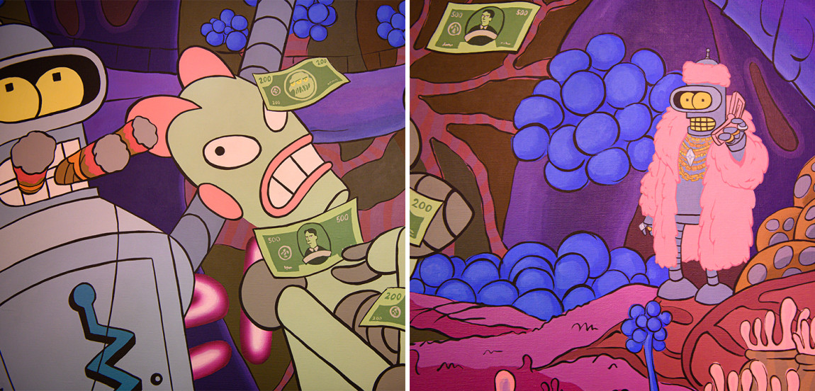 Картина Futurama Bender Make it Rain