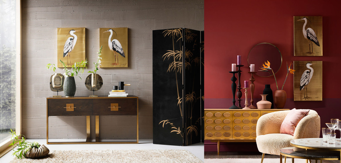 Картина Gold Heron I