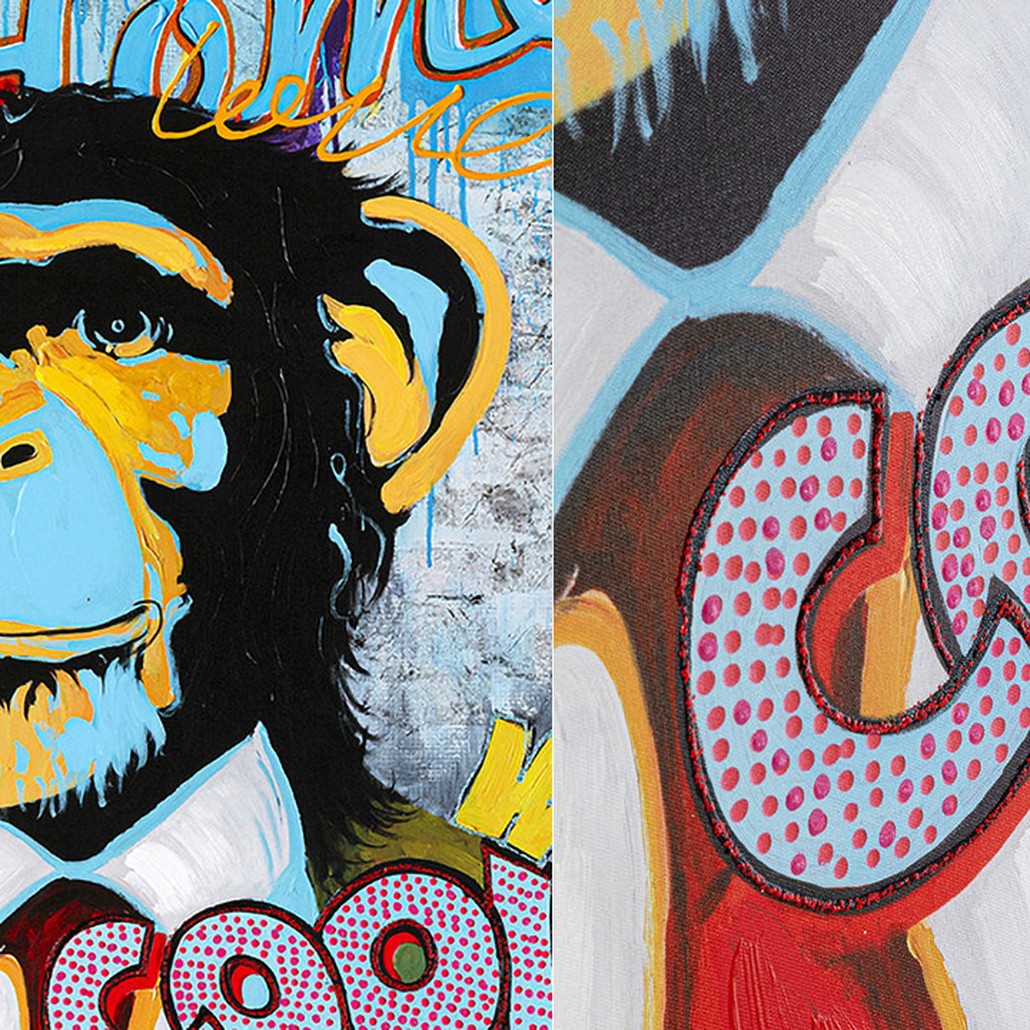Картина Monkey multicolor