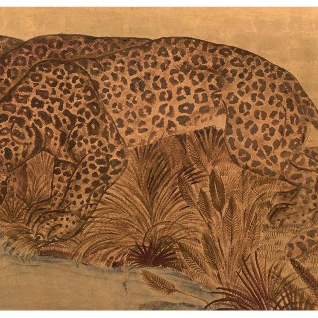 Картина с изображением Леопардов Leopards by stream