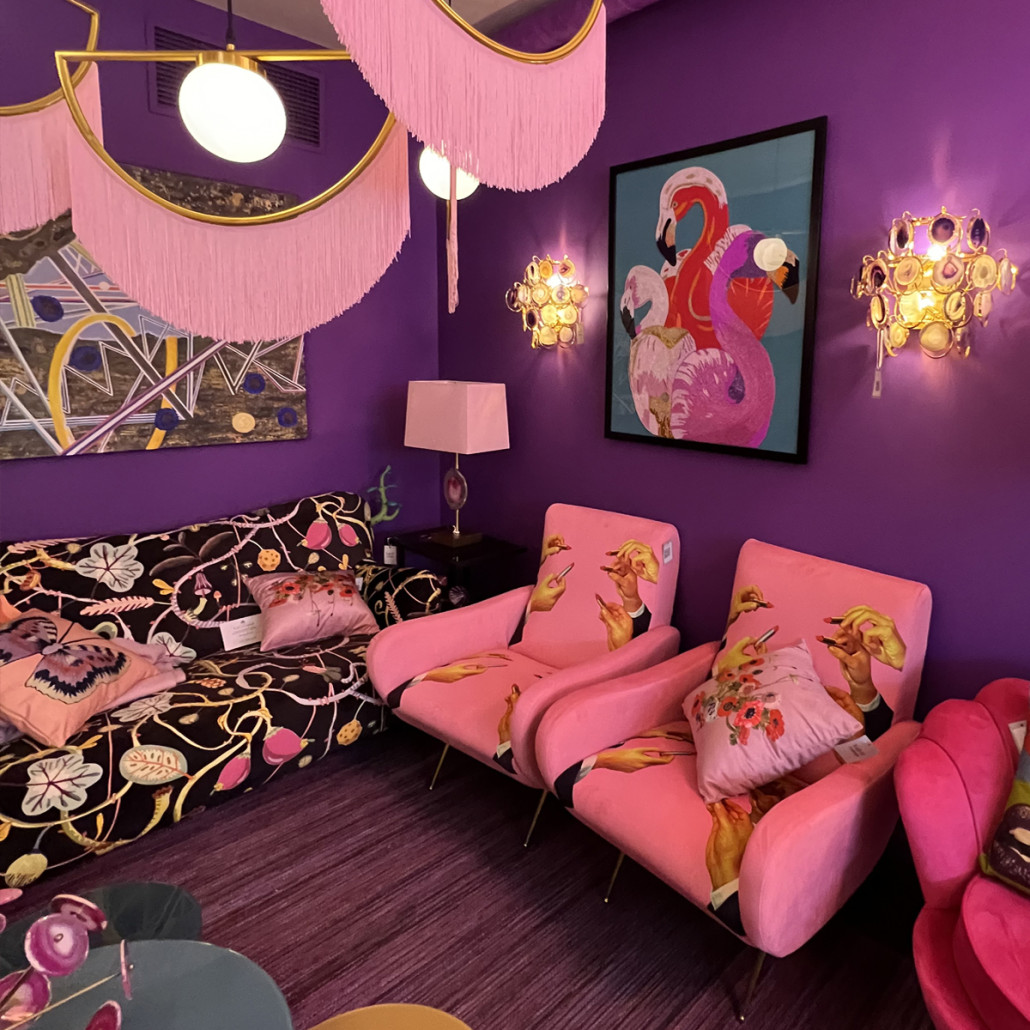 Картина Фламинго вышивка бисер Flamingo Beaded Wall Art