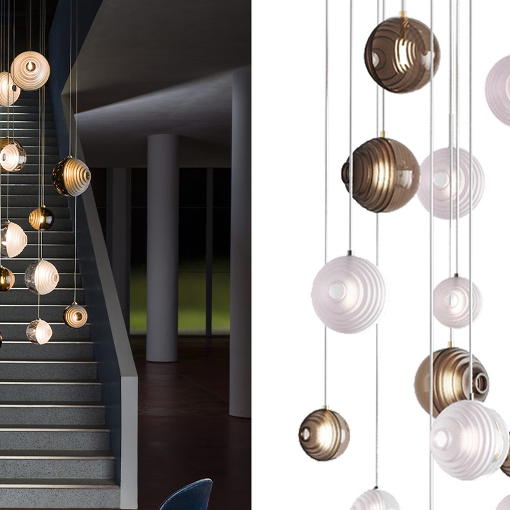 Каскадная Люстра Loft Industry Modern Glass Universe