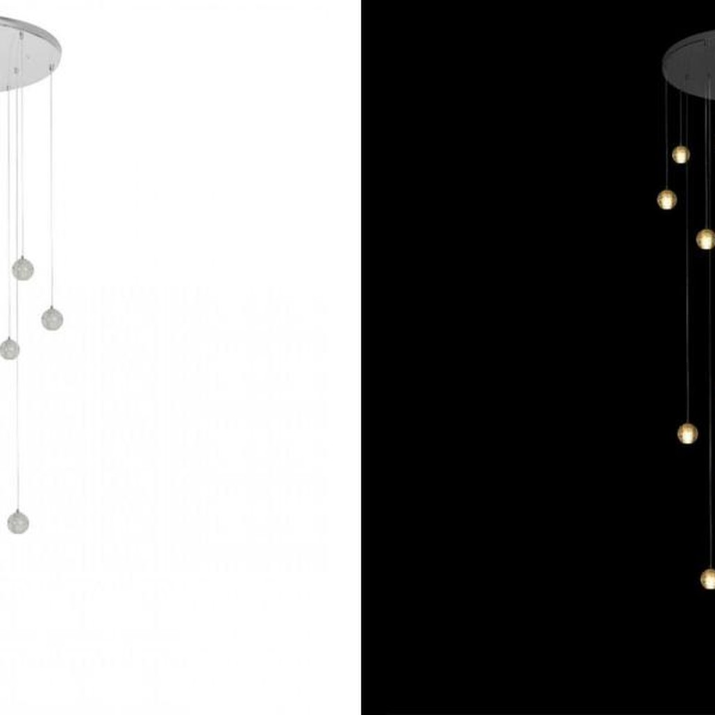 Каскадная Светодиодная Люстра Bocci 15 шаров Led Crystal Glass