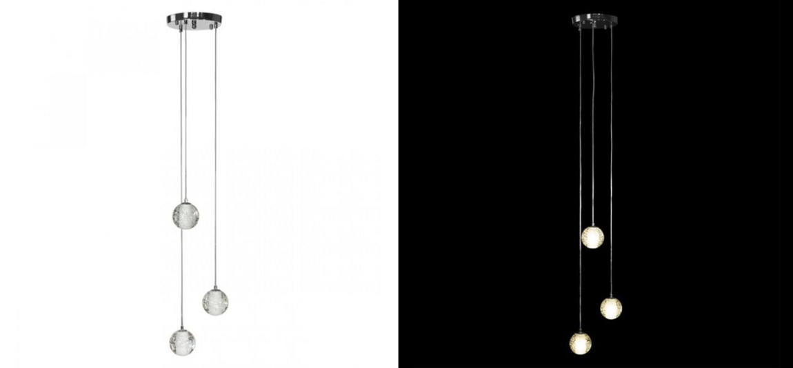 Каскадная Светодиодная Люстра Bocci 3 шара Led Crystal Glass