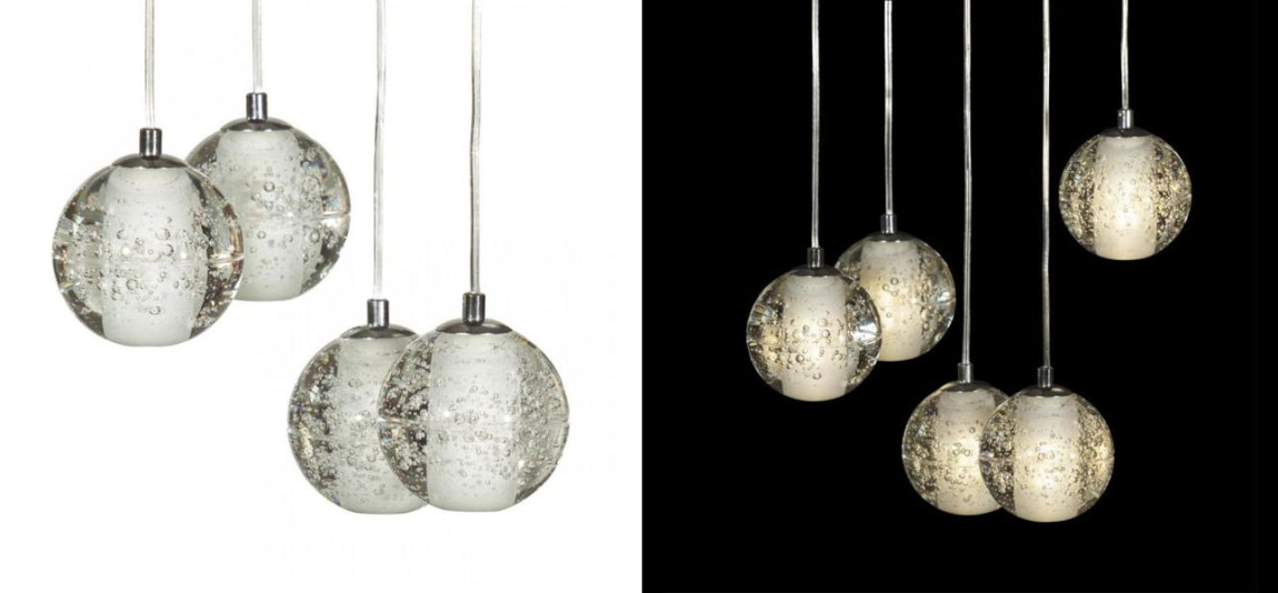 Каскадная Светодиодная Люстра Bocci 5 шаров Led Crystal Glass