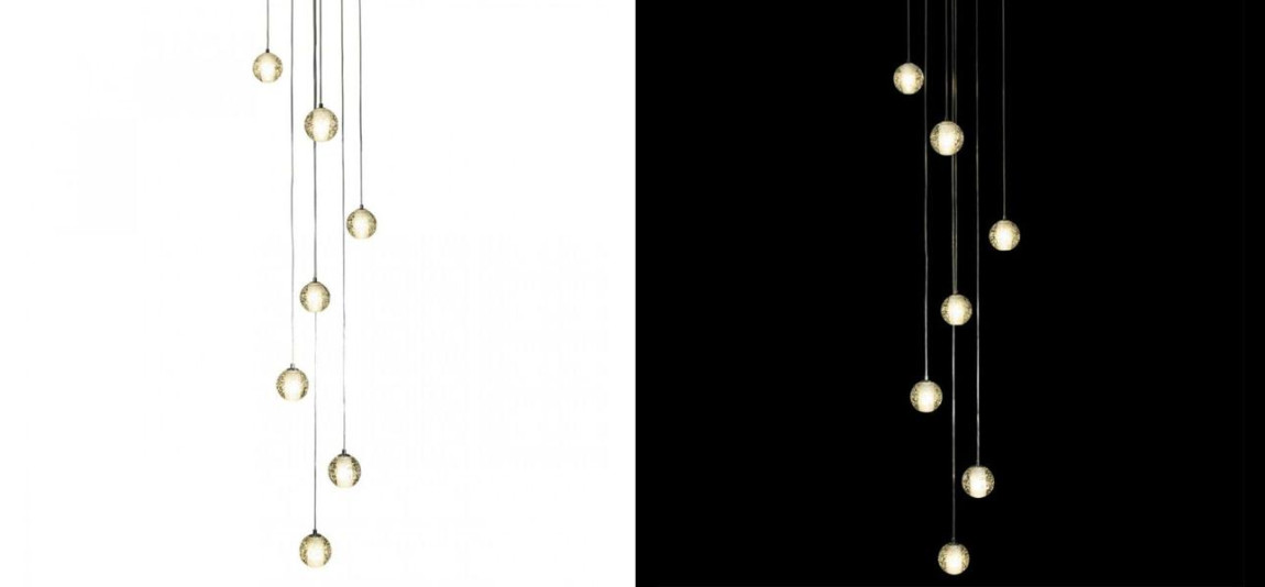 Каскадная Светодиодная Люстра Bocci 7 шаров Led Crystal Glass