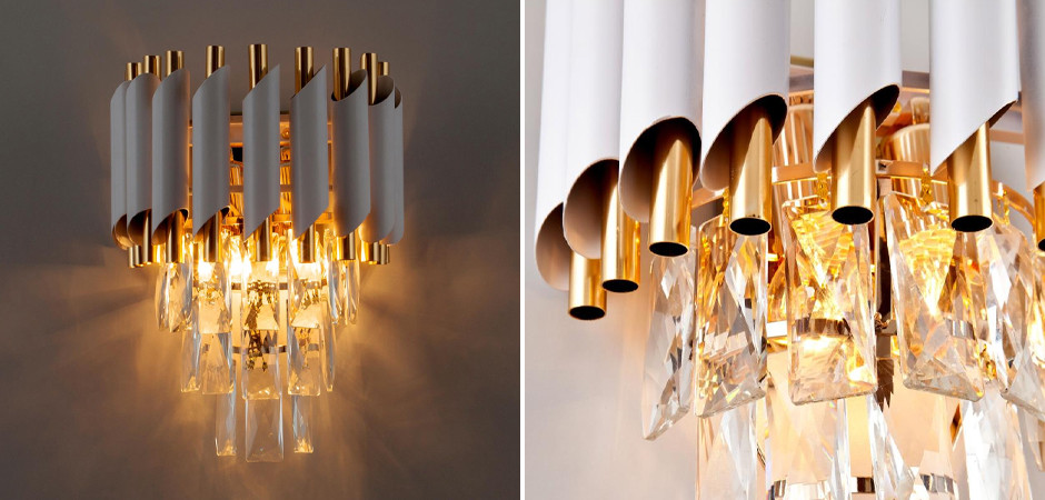 Каскадное бра Empire Crystal Gold