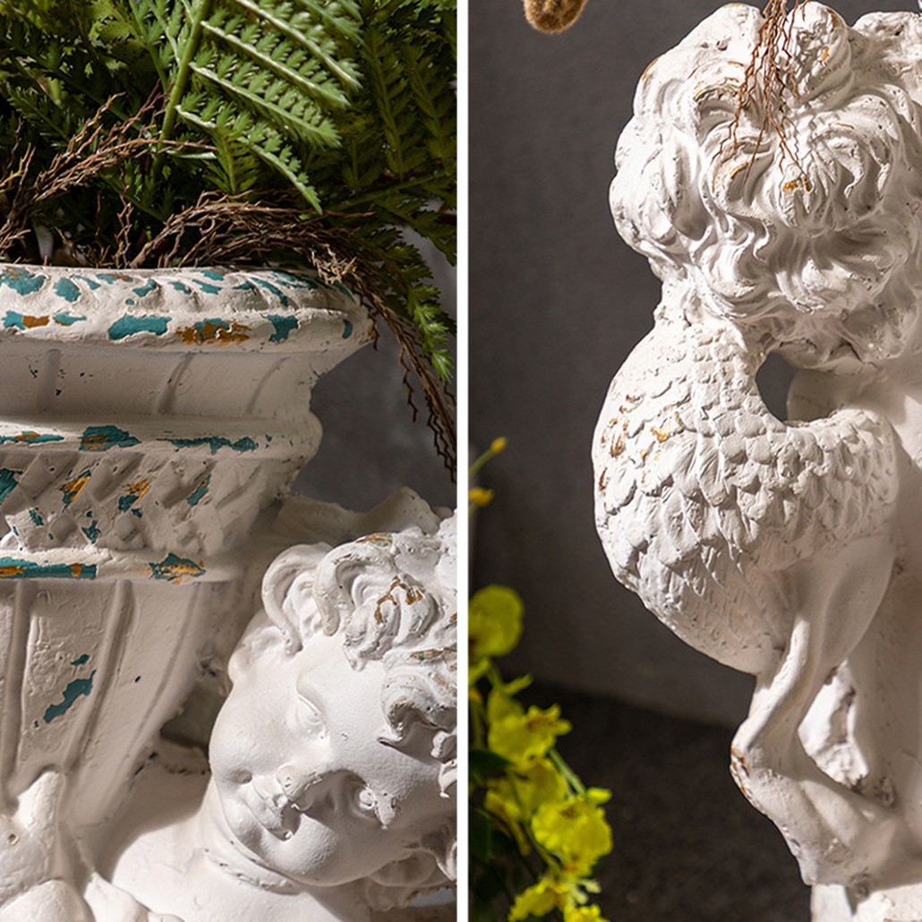 Кашпо Angel with Flowerpot Provence