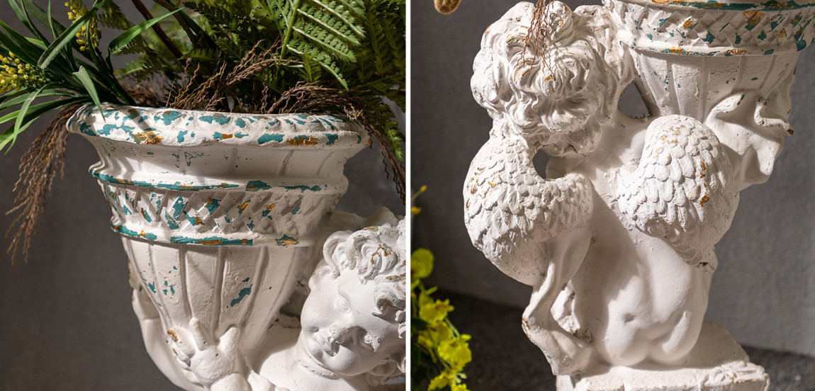 Кашпо Angel with Flowerpot Provence