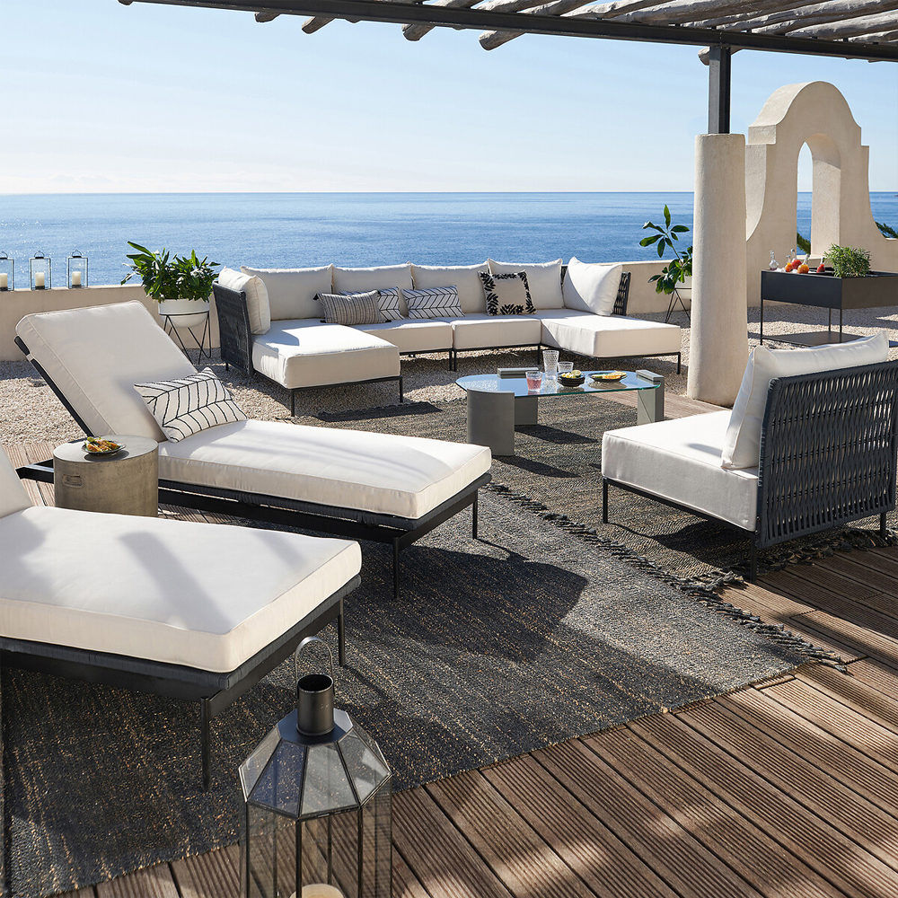 Кашпо Elevated Planters Luna 54 белое