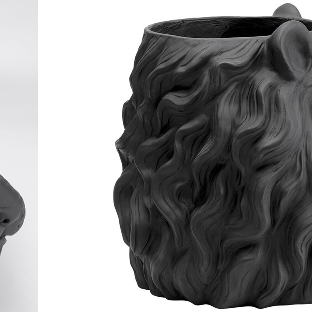 Кашпо Lion's Head black