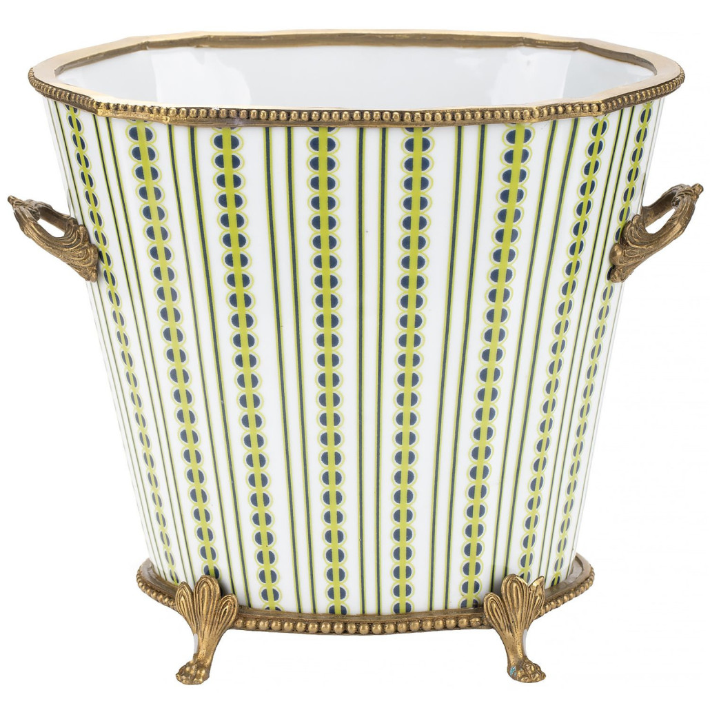 Кашпо Yellow blue design