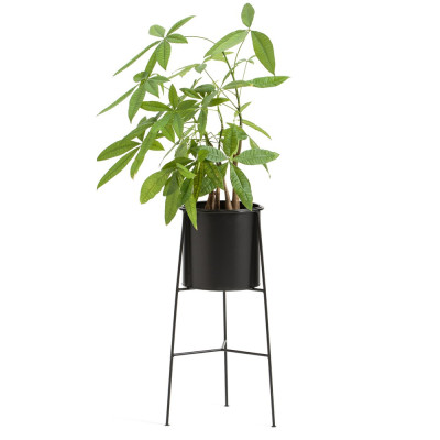 Кашпо из металла Elevated Planters черное