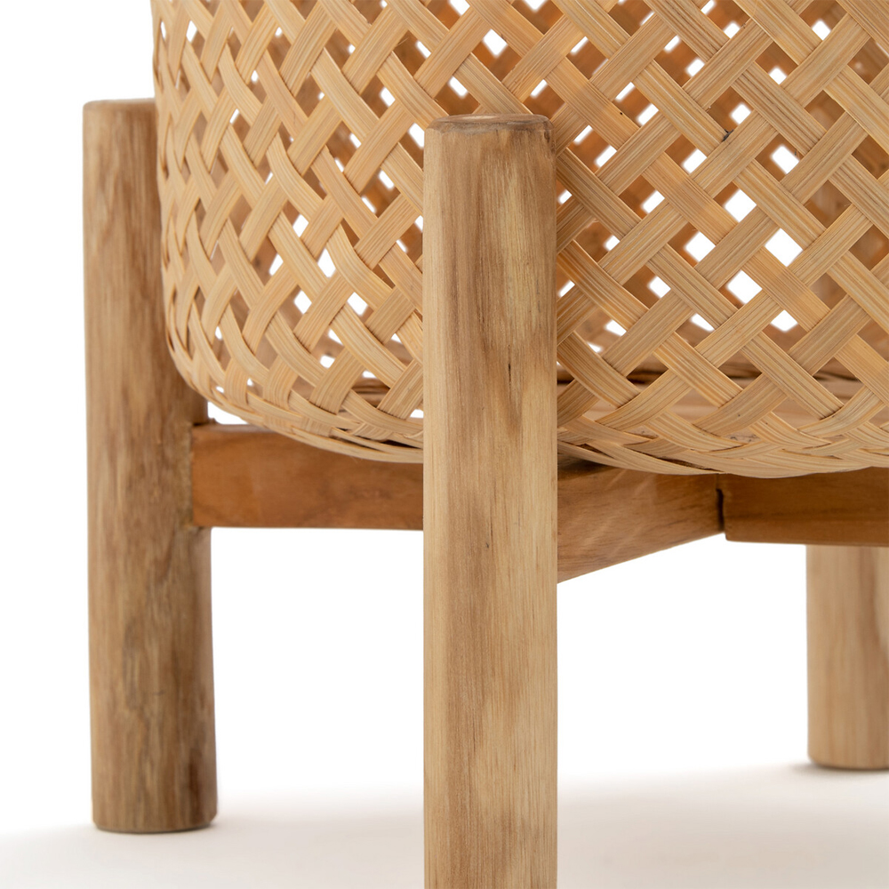 Кашпо на ножках из бамбука Bamboo Decor
